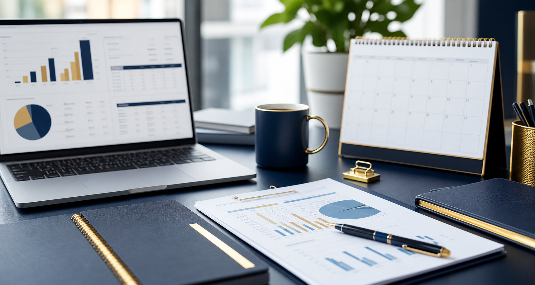 Documents and calculator for finance review